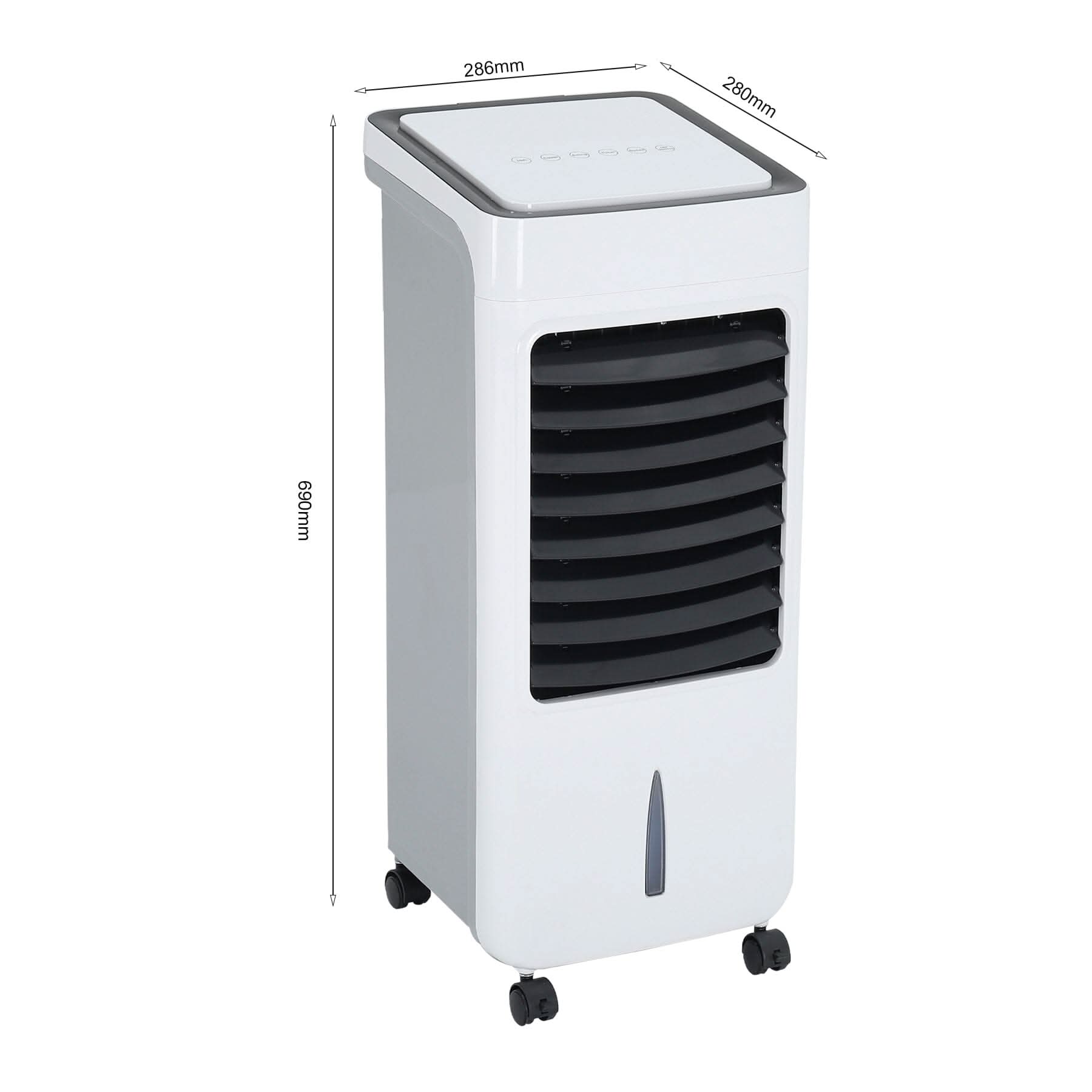 69cm H 6L Multifunctional Anion Air Conditioner 80W Cooling Power