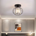 Metal Lantern Shape 1-Light Pendant Light