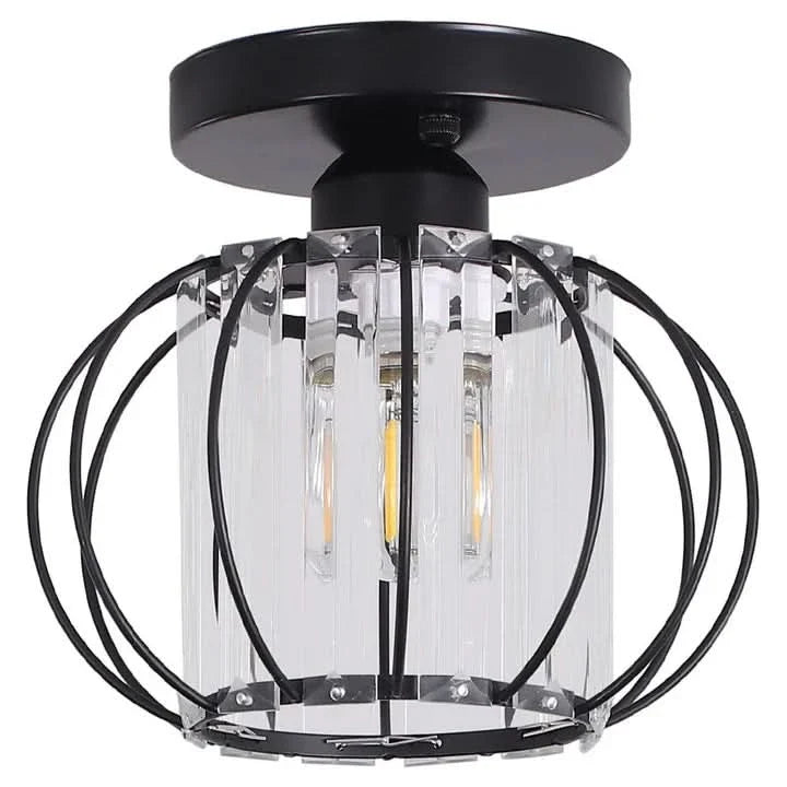 Metal Lantern Shape 1-Light Pendant Light