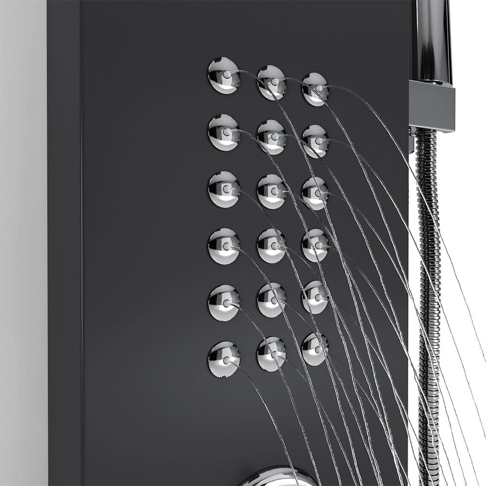 126cm Height 5 Function LED Display Shower Panel Shower System with Hand Shower Head