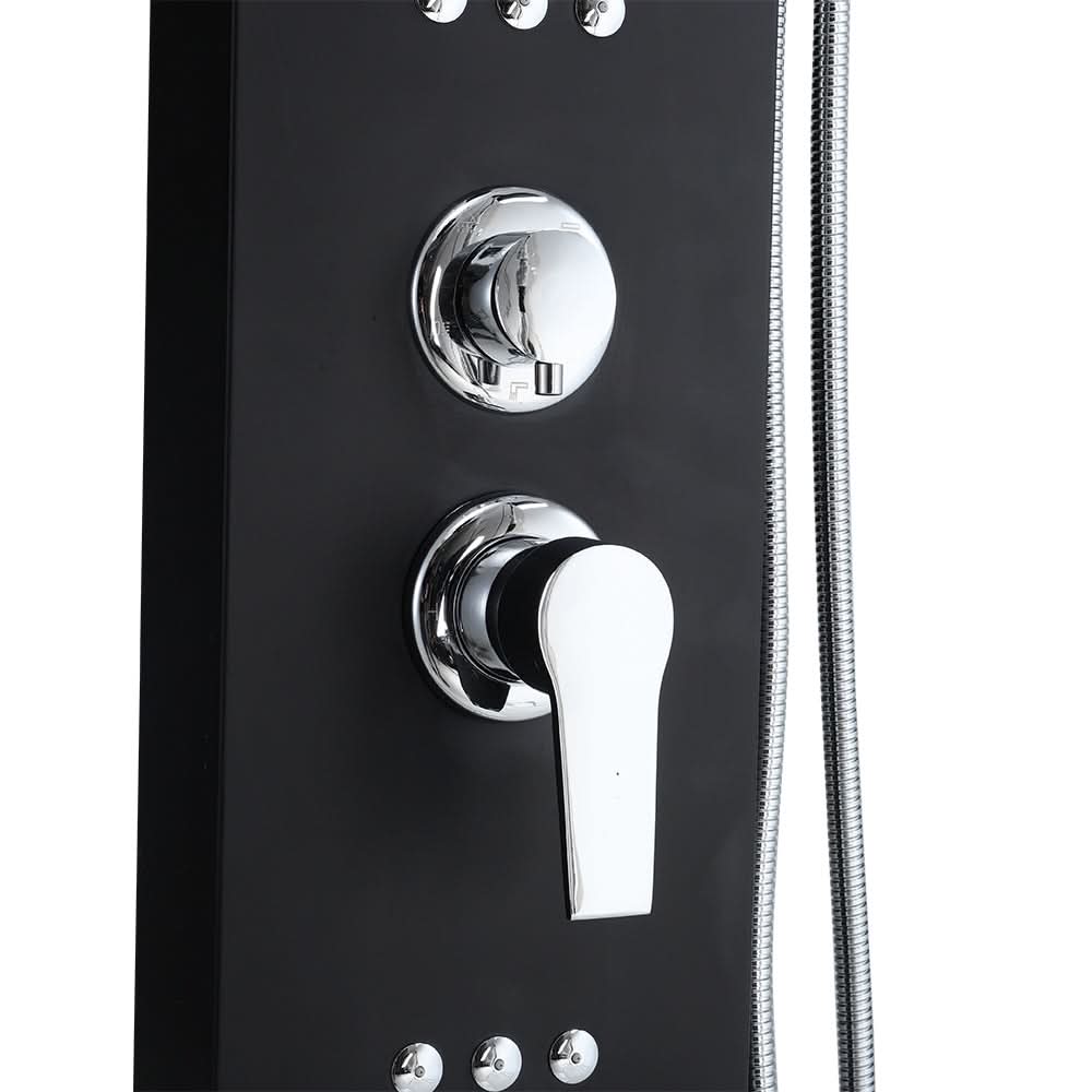 126cm Height 5 Function LED Display Shower Panel Shower System with Hand Shower Head