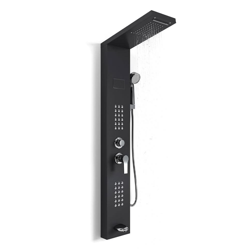 126cm Height 5 Function LED Display Shower Panel Shower System with Hand Shower Head
