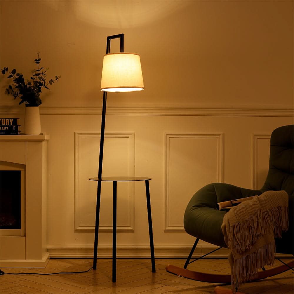 150cm H Metal Tray Table Floor Lamp