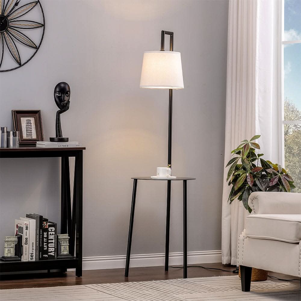 150cm H Metal Tray Table Floor Lamp