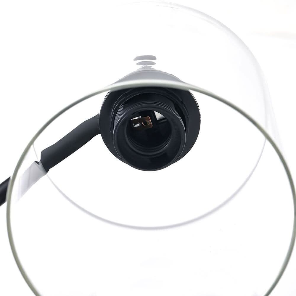 Minimalist Floor Lamp with Glass Lampshade