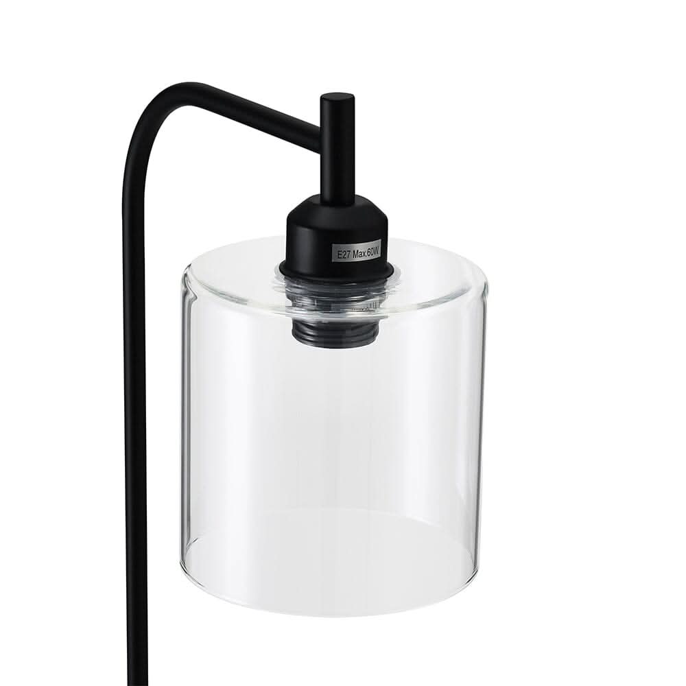 Minimalist Floor Lamp with Glass Lampshade