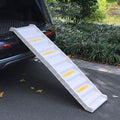 Folding Portable Dog Pet Stairs Ramp White