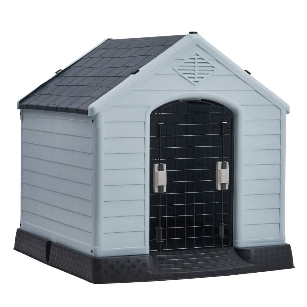 82cm H Outdoor Waterproof Dog House with Air Vents and Door