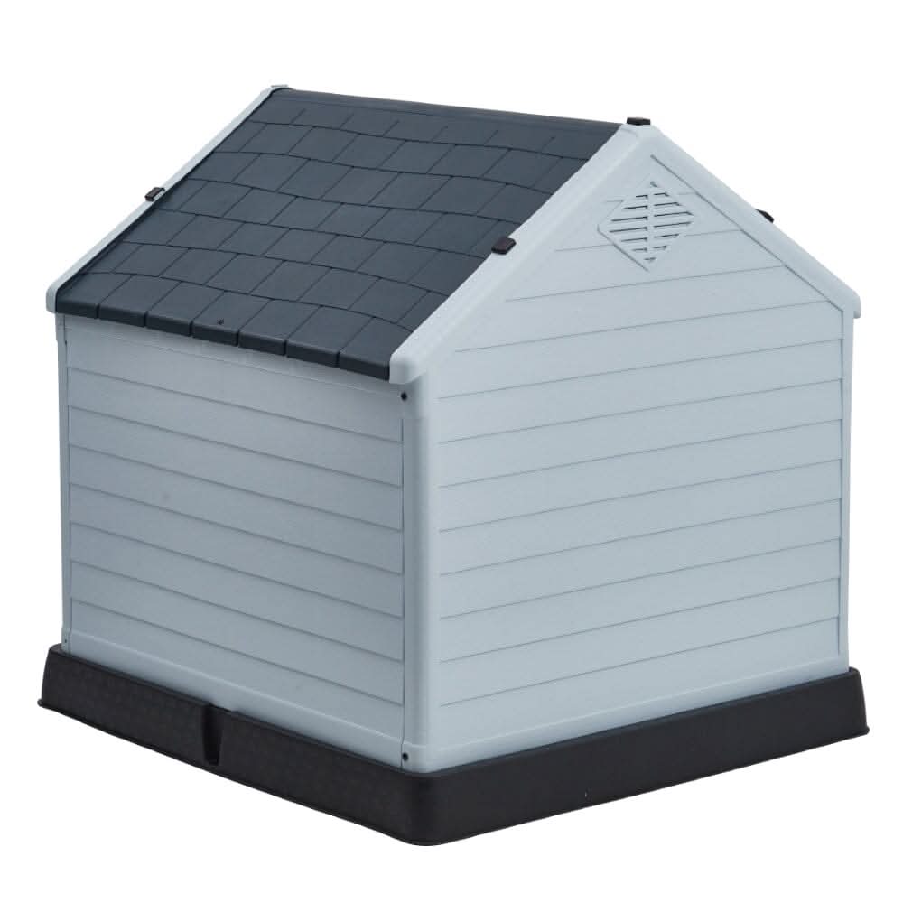 82cm H Outdoor Waterproof Dog House with Air Vents and Door
