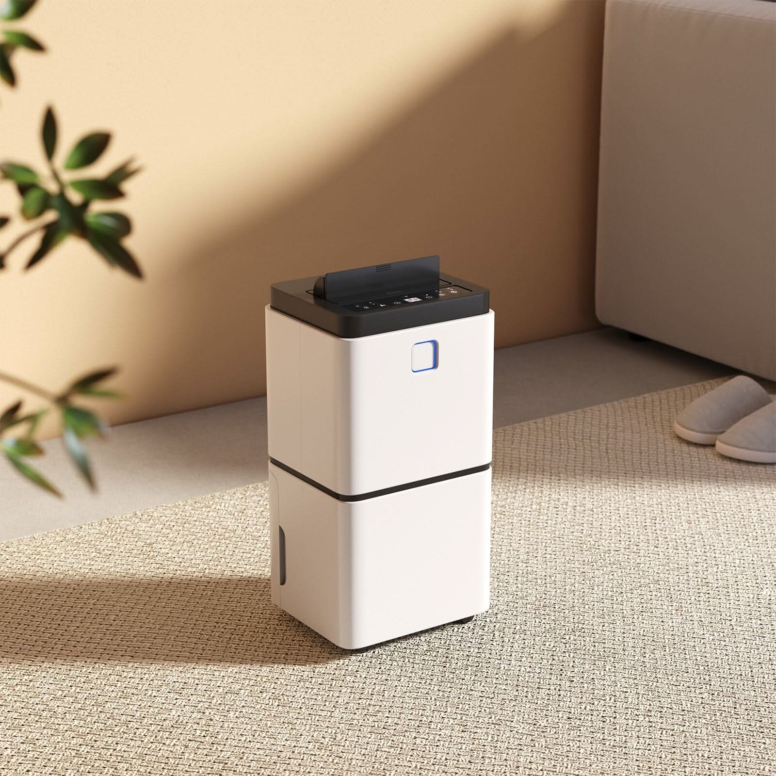 12L Dehumidifier with Water Tank Wheels Connecting To The WiFi