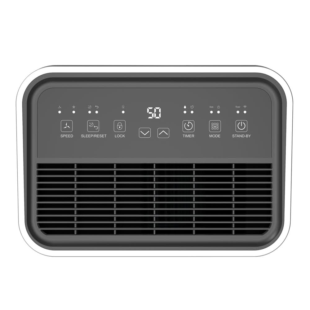WiFi 20L White Dehumidifier with Wheels Timer function