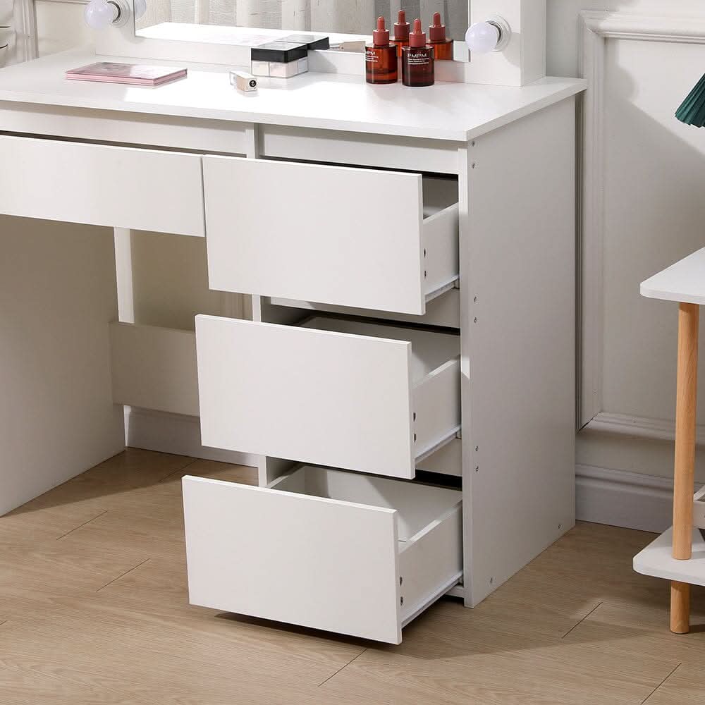 43cm D Hollywood Dressing Table with Large Lighted Mirror