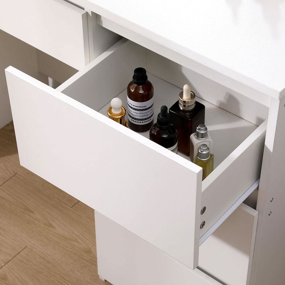 43cm D Hollywood Dressing Table with Large Lighted Mirror