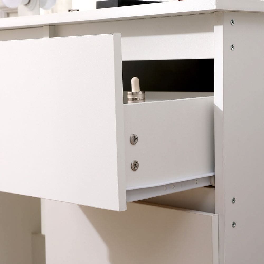 43cm D Hollywood Dressing Table with Large Lighted Mirror