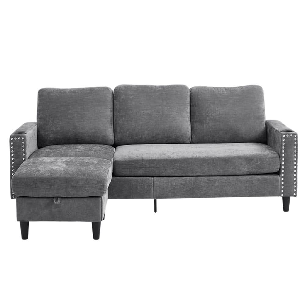 Plush Upholstered 3-Seater Sofa With Reinforced Frame