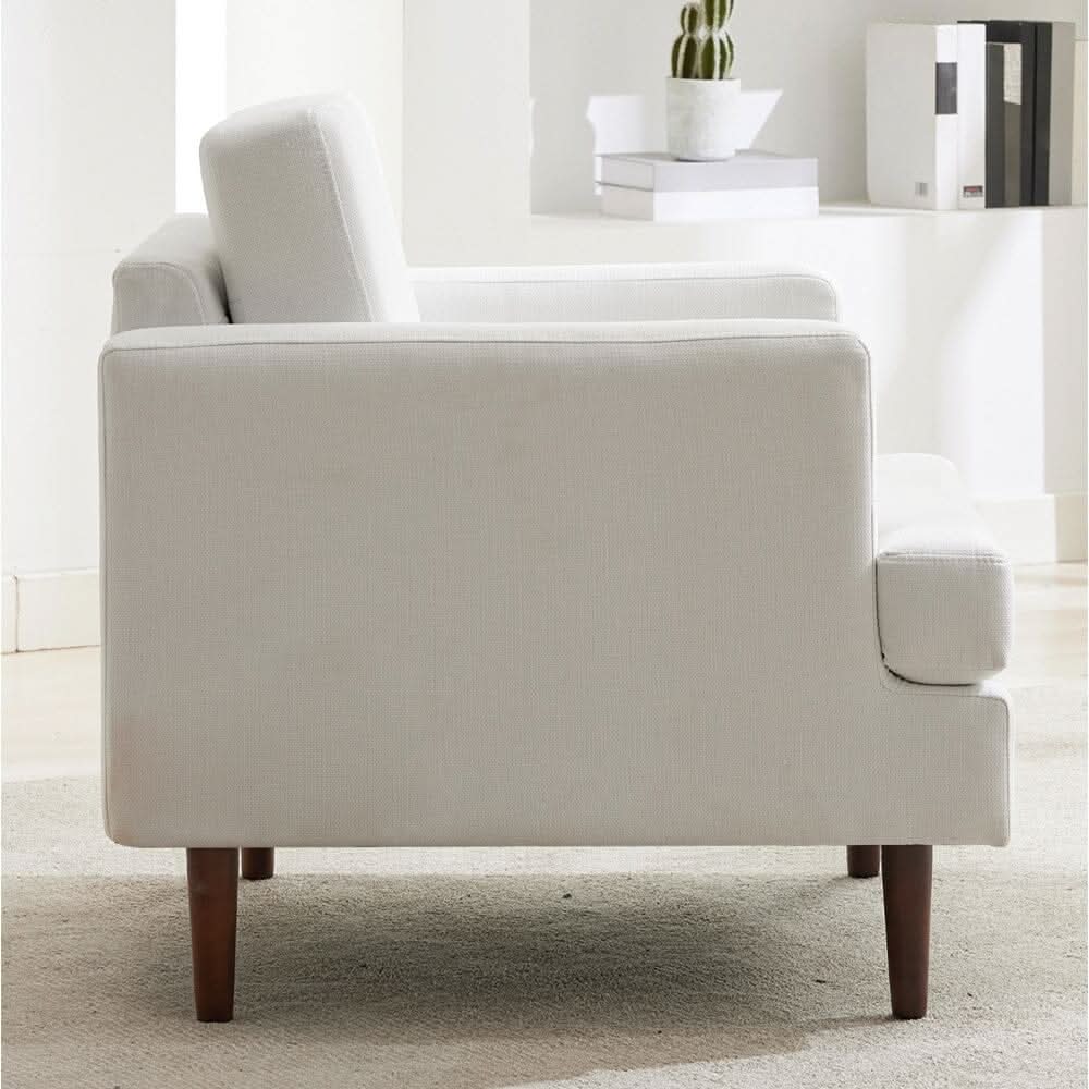 Upholstered Accent Chair (Model 04) With Detachable Pillows & Reinforced Frame