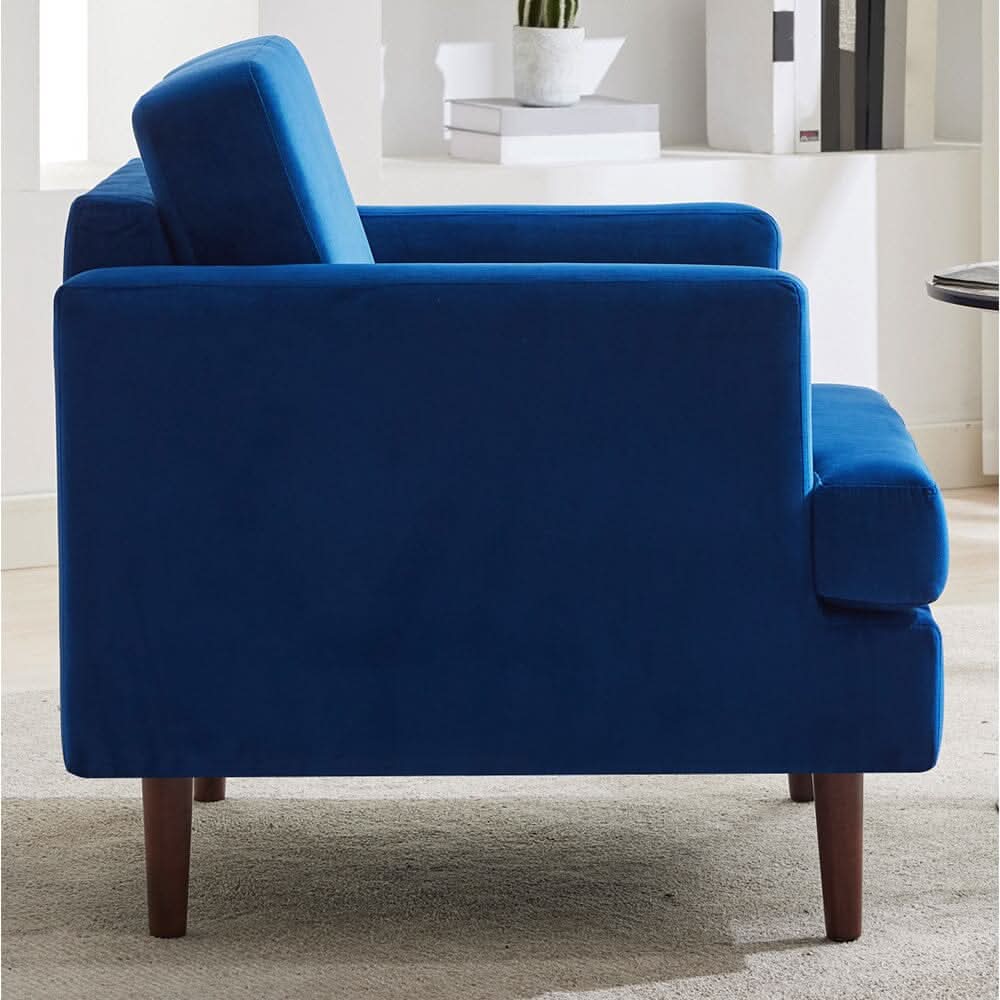 Upholstered Accent Chair (Model 04) With Detachable Pillows & Reinforced Frame