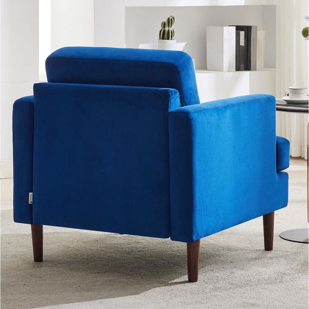 Upholstered Accent Chair (Model 04) With Detachable Pillows & Reinforced Frame