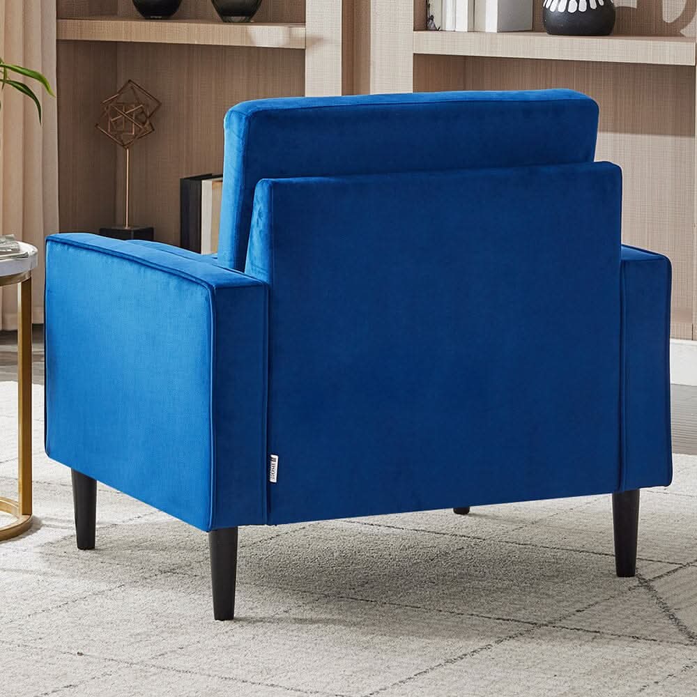 Upholstered Accent Chair (Model 06) With Detachable Pillows & Reinforced Frame