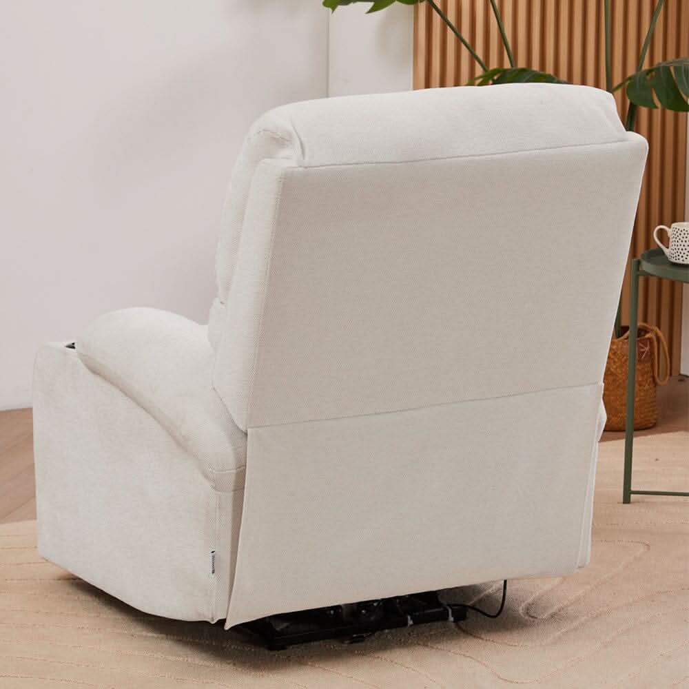 Electric Recliner Sofa with 8-Point Massage Heating Function and Cup Holders
