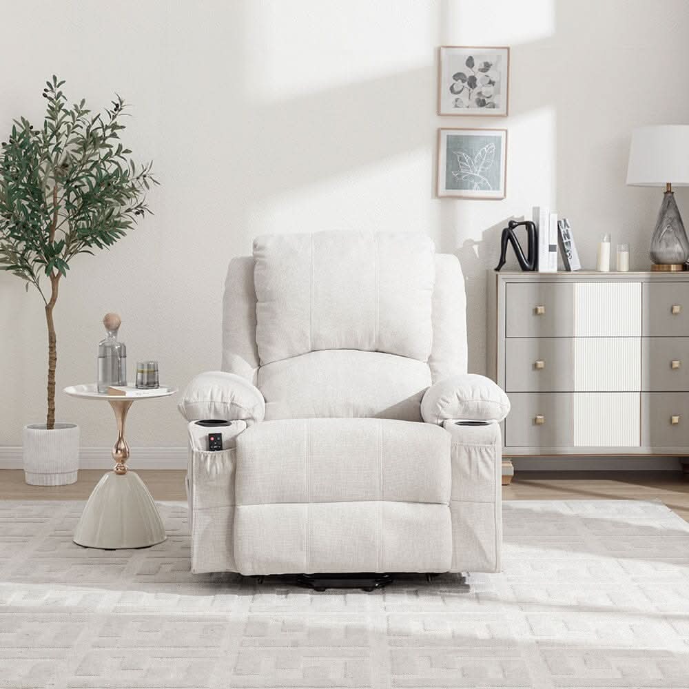 Electric Recliner Chair (Model 01) with Massage Heating Function and Cup Holders