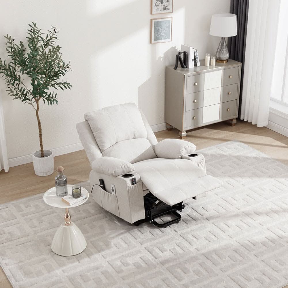 Electric Recliner Chair (Model 01) with Massage Heating Function and Cup Holders