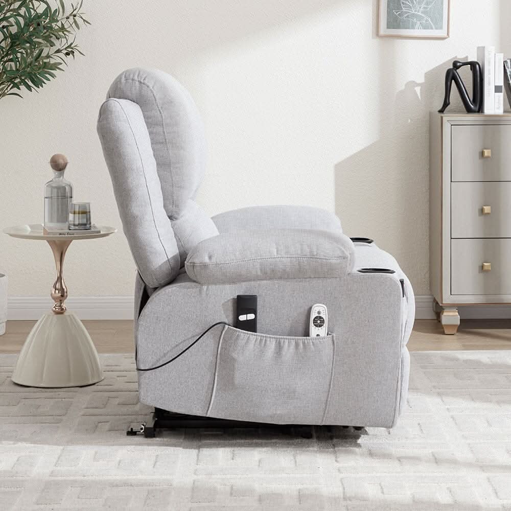 Electric Recliner Chair (Model 01) with Massage Heating Function and Cup Holders