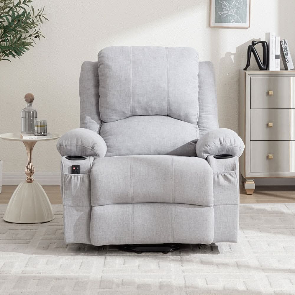 Electric Recliner Chair (Model 01) with Massage Heating Function and Cup Holders