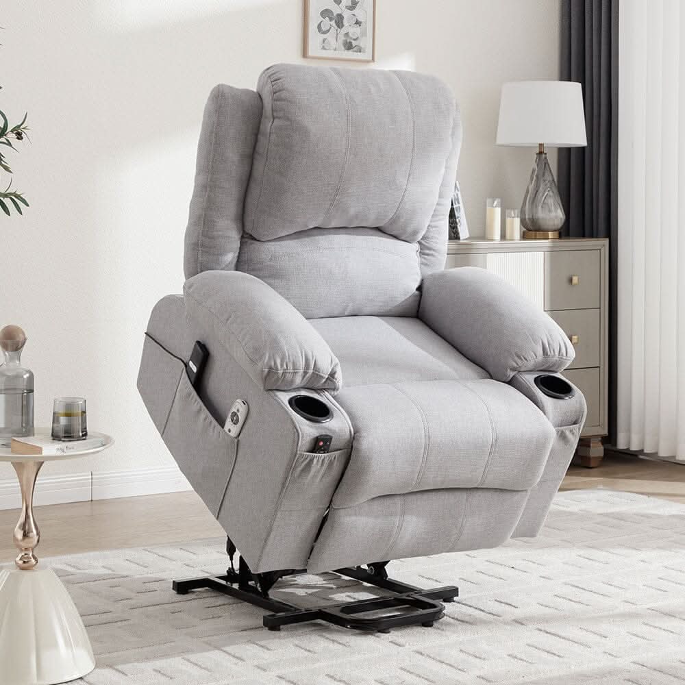 Electric Recliner Chair (Model 01) with Massage Heating Function and Cup Holders