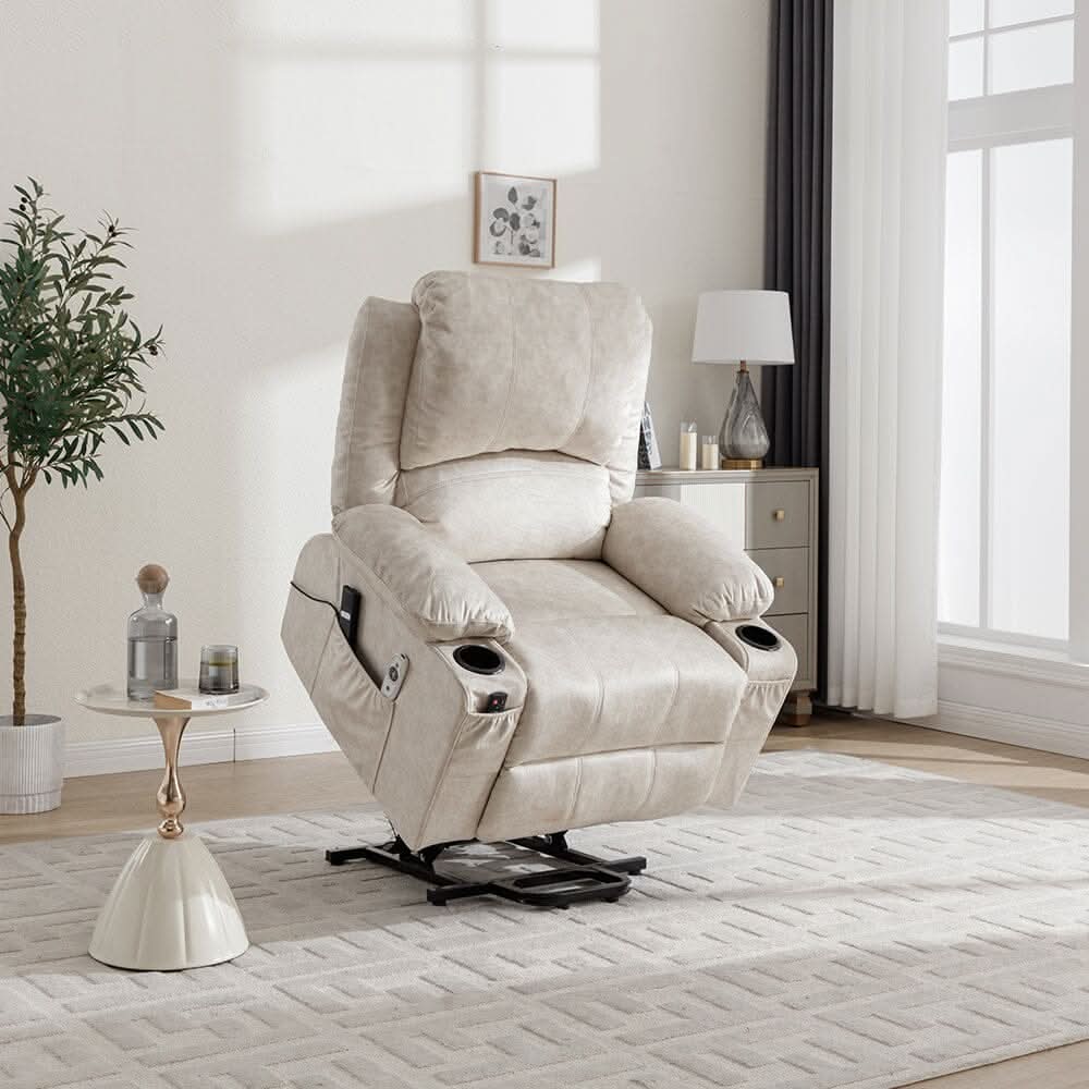 Electric Recliner Chair (Model 01) with Massage Heating Function and Cup Holders
