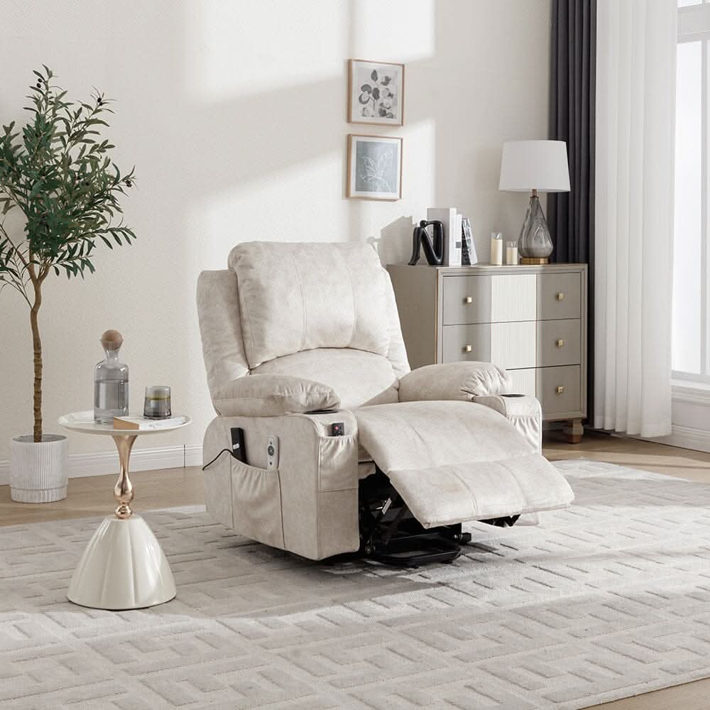 Electric Recliner Chair (Model 01) with Massage Heating Function and Cup Holders