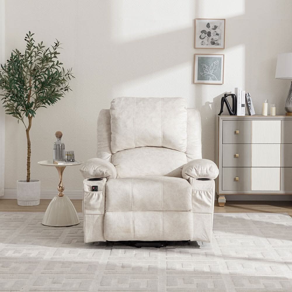 Electric Recliner Chair (Model 01) with Massage Heating Function and Cup Holders