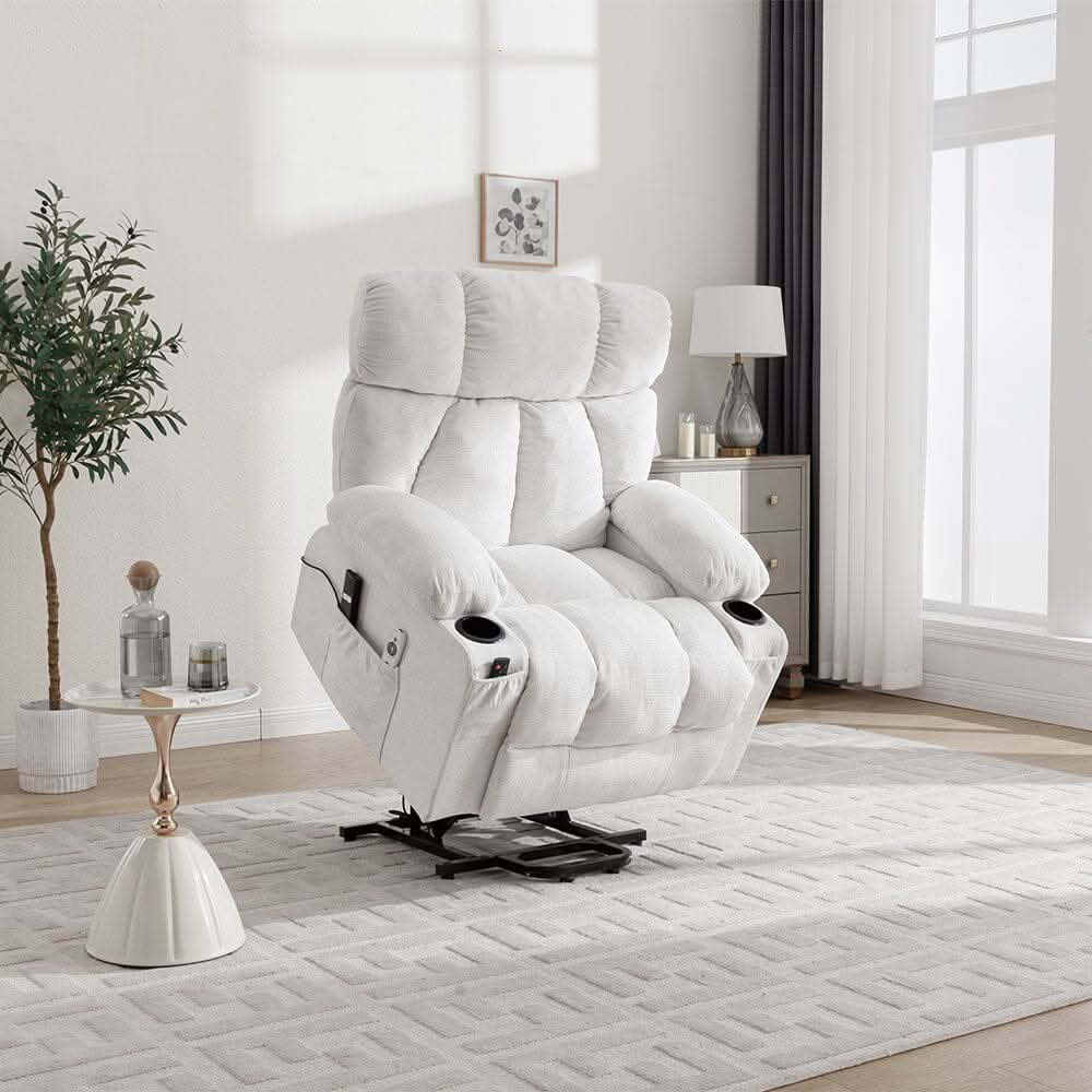 Electric Recliner Chair (Model 02) with Massage Heating Function and Cup Holders
