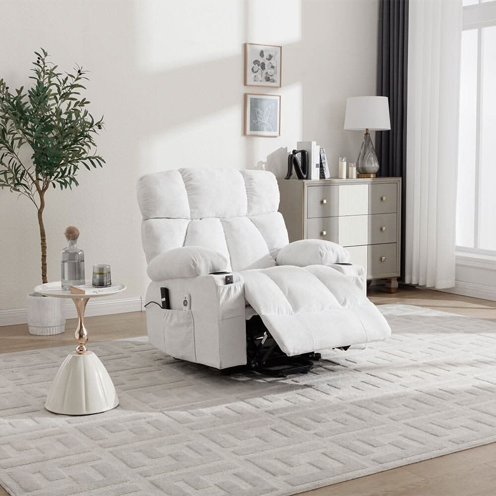 Electric Recliner Chair (Model 02) with Massage Heating Function and Cup Holders