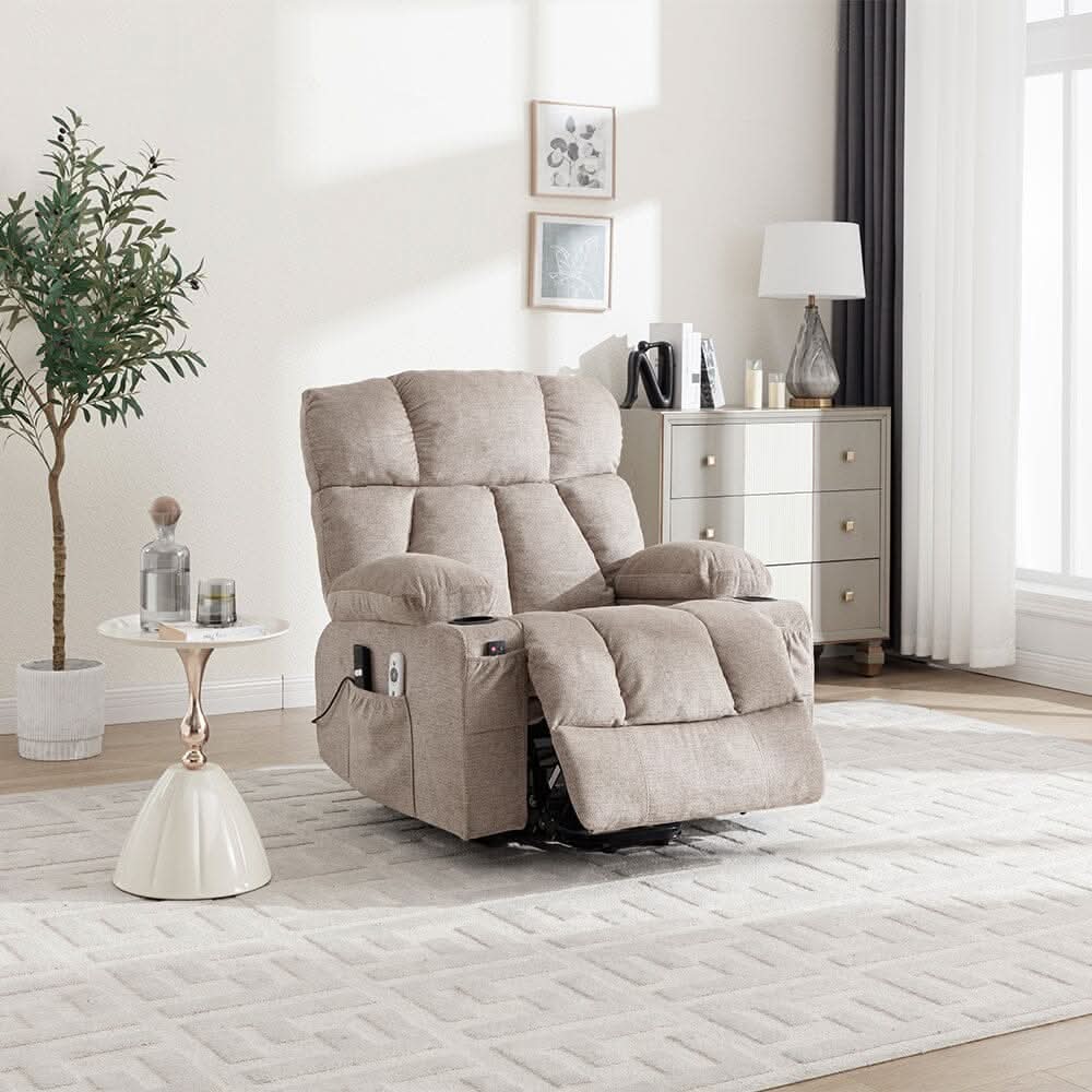 Electric Recliner Chair (Model 02) with Massage Heating Function and Cup Holders