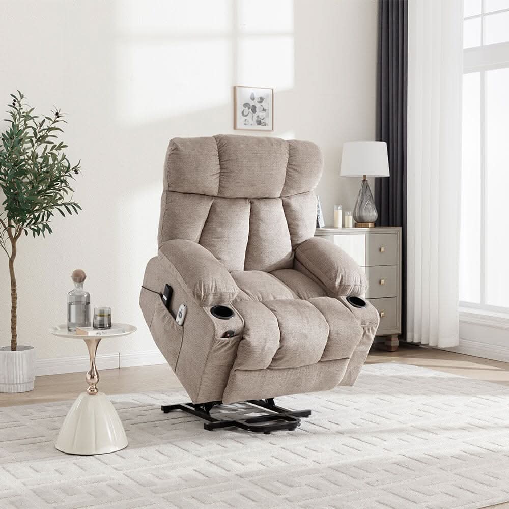 Electric Recliner Chair (Model 02) with Massage Heating Function and Cup Holders