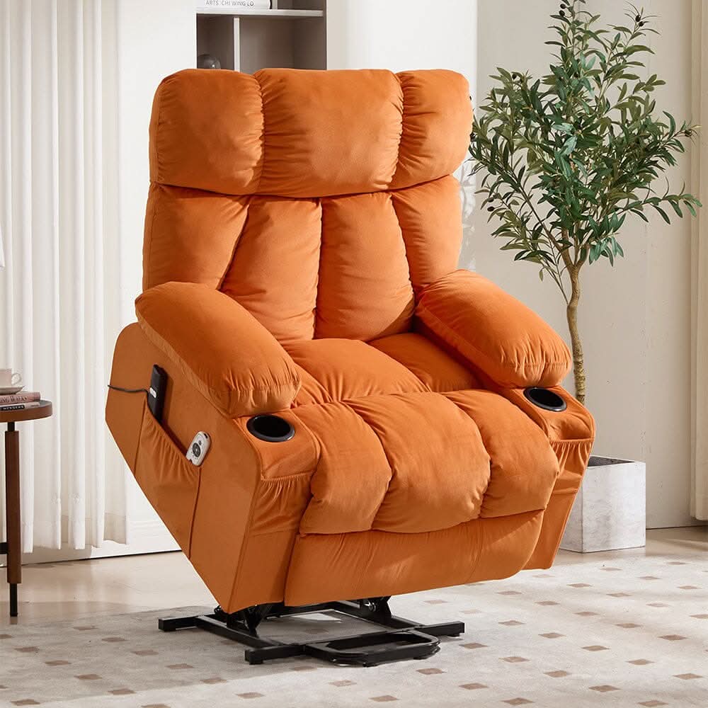 Electric Recliner Chair (Model 02) with Massage Heating Function and Cup Holders