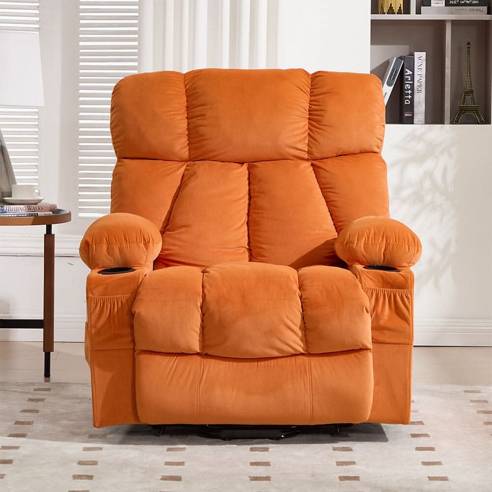 Electric Recliner Chair (Model 02) with Massage Heating Function and Cup Holders