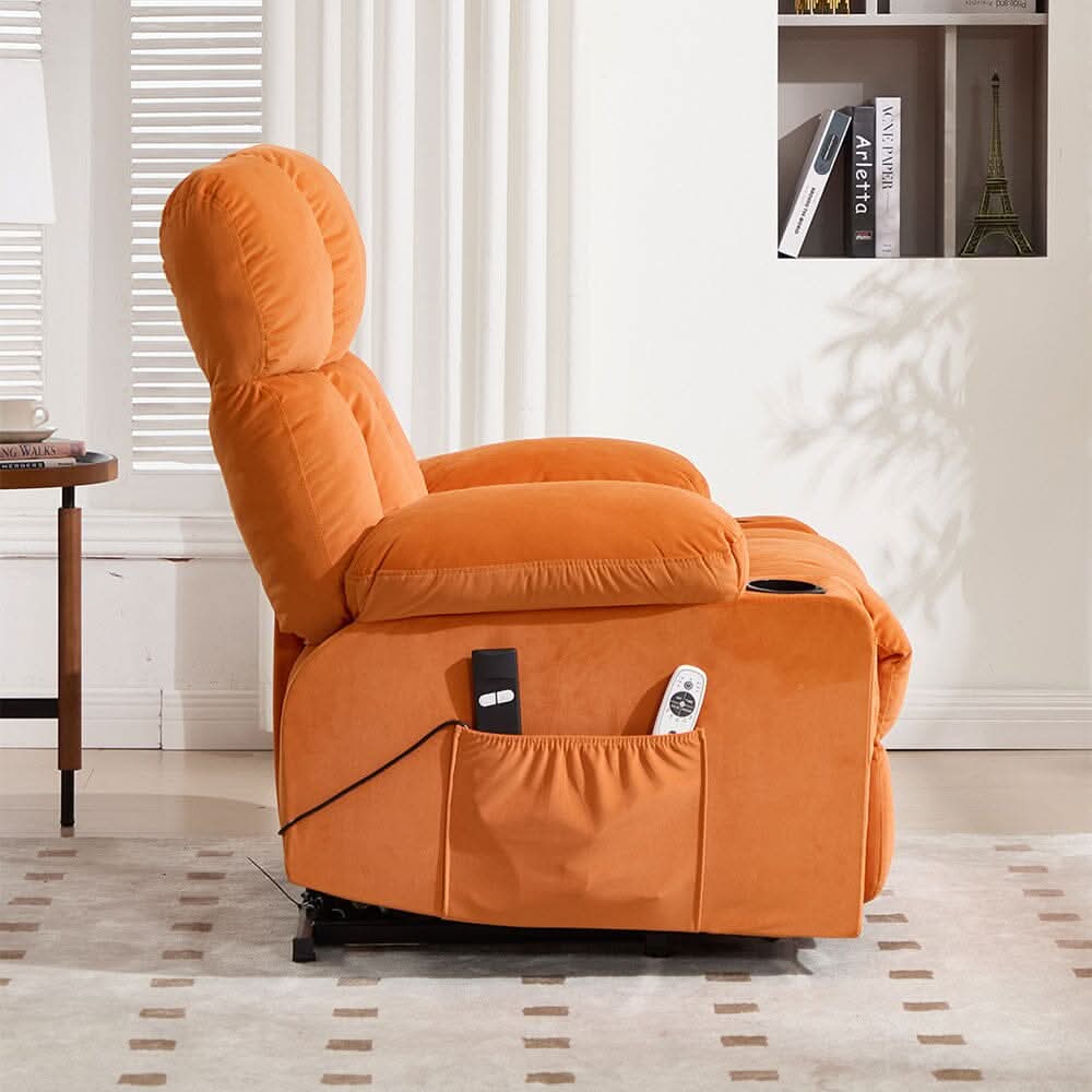 Electric Recliner Chair (Model 02) with Massage Heating Function and Cup Holders