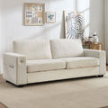 Three-Seater Two-Seat Sofa with USB Ports and Chenille Upholstery