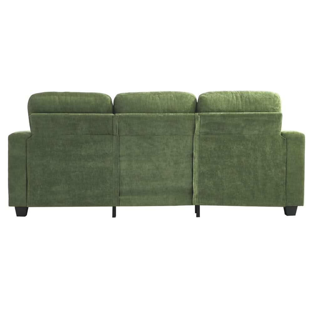 Three-Seater Sofa with Chenille Upholstery and Plush Cushioning