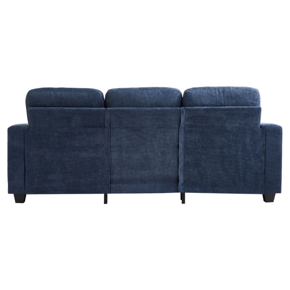 Three-Seater Sofa with Chenille Upholstery and Plush Cushioning