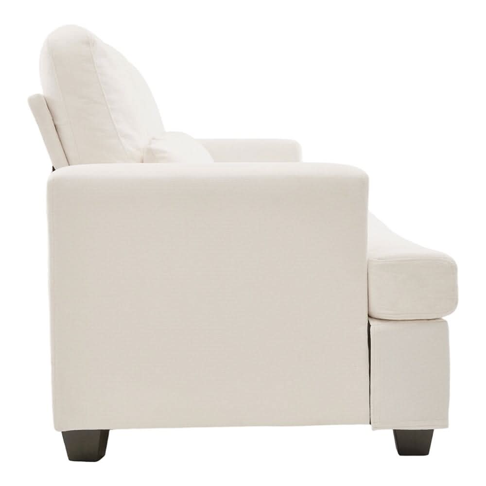 Three-Seater Sofa with Chenille Upholstery and Plush Cushioning