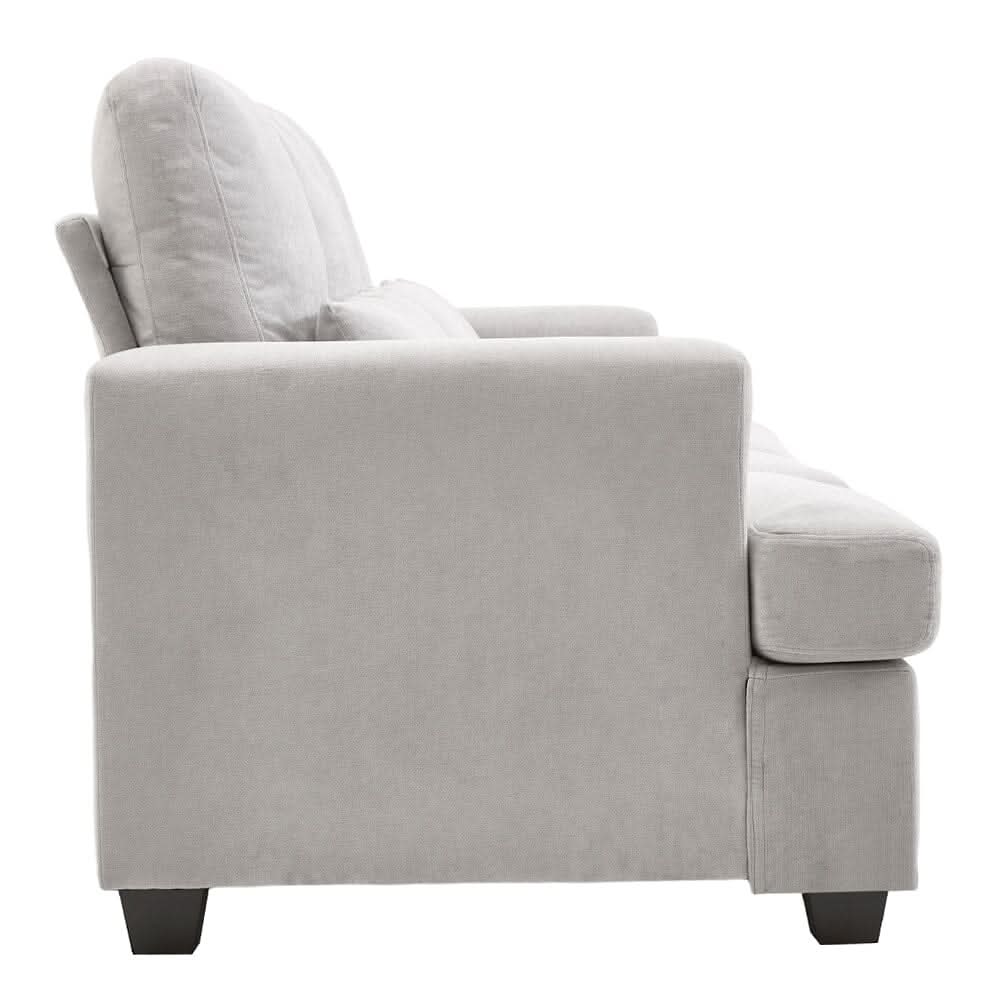 Three-Seater Sofa with Chenille Upholstery and Plush Cushioning