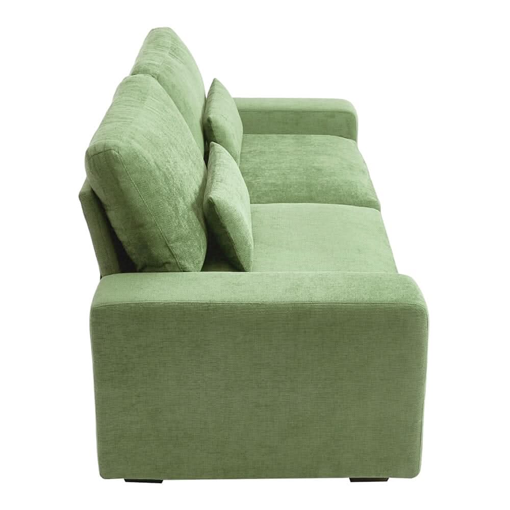 Two-Seater Sofa with Chenille Upholstery and Plush Cushioning
