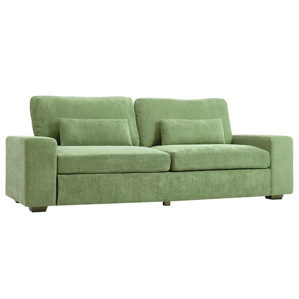 Two-Seater Sofa with Chenille Upholstery and Plush Cushioning