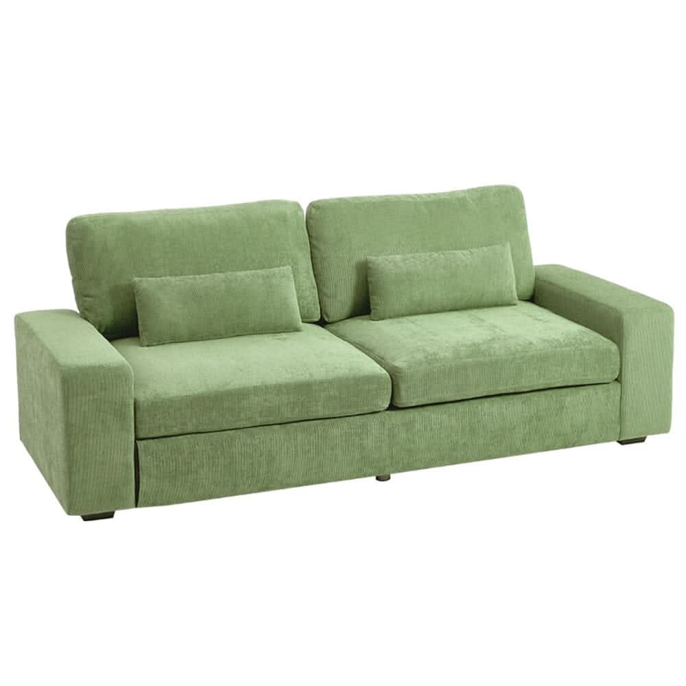 Two-Seater Sofa with Chenille Upholstery and Plush Cushioning