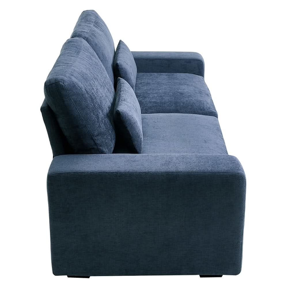 Two-Seater Sofa with Chenille Upholstery and Plush Cushioning