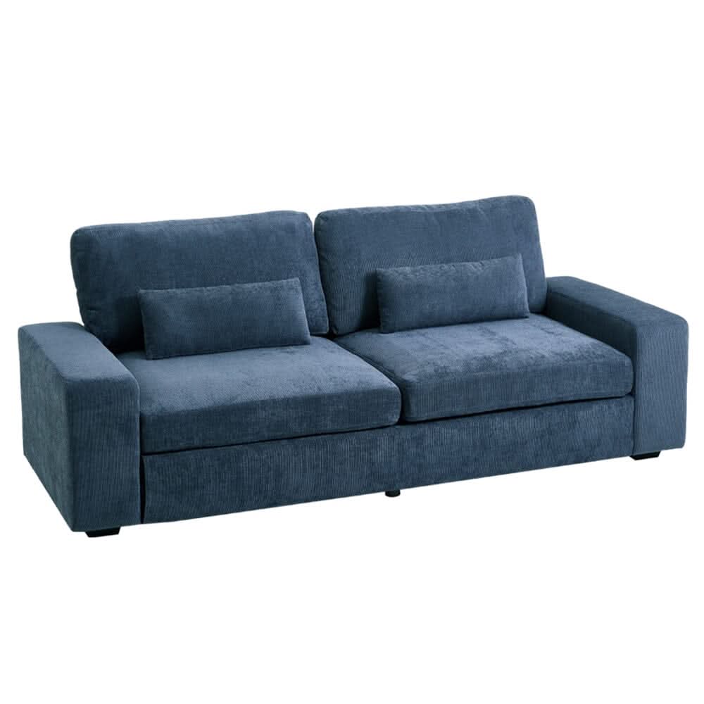 Two-Seater Sofa with Chenille Upholstery and Plush Cushioning