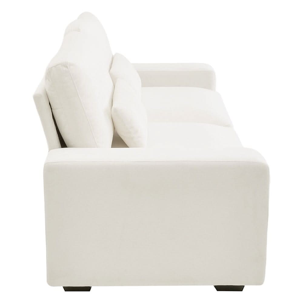 Two-Seater Sofa with Chenille Upholstery and Plush Cushioning